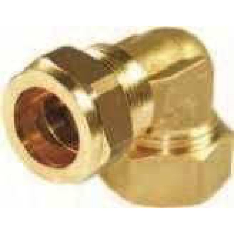 aeroline isiclick coudé DN 20 x bague de serrage Cuivre Ø22 mm
