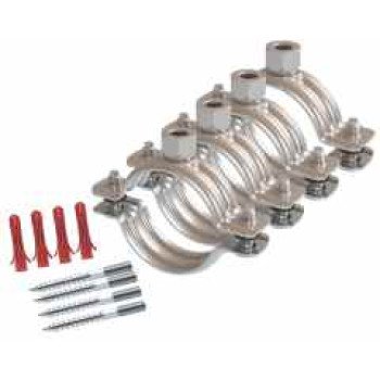 Kit de montage Ø54mm pour tube inox isolé mono tube DN20 avec silation de 13mm