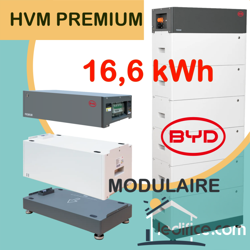 Système de stockage de batteries lithium-ion  B-BOX PREMIUM HVM 16.6 (16.56 kWh)