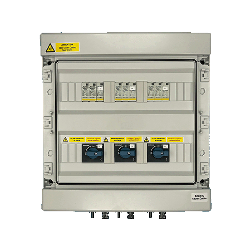 COFFRET DC TRIPLE 3X25A/1000V (1 sting par MPPT)
