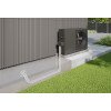 Système de tuyau double pour pompe à chaleur monobloc air/eau en inox annelé DN25, pré-isolé avec 13mm d'Aerogel avec enveloppe de protection