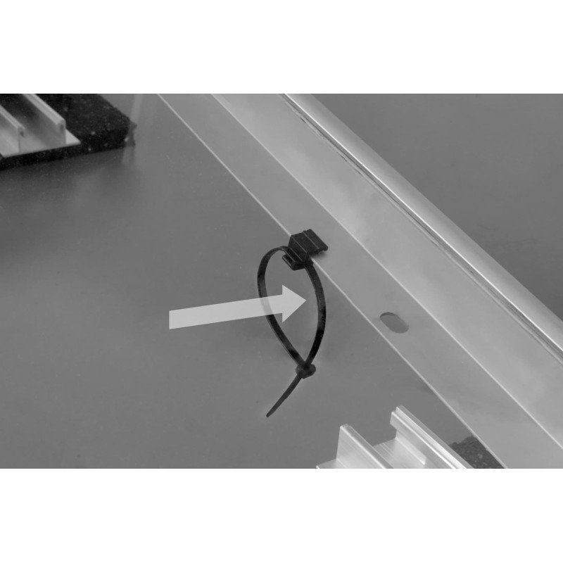K2 Câble Manager PA 66 W - Attaches de câbles avec raccords 