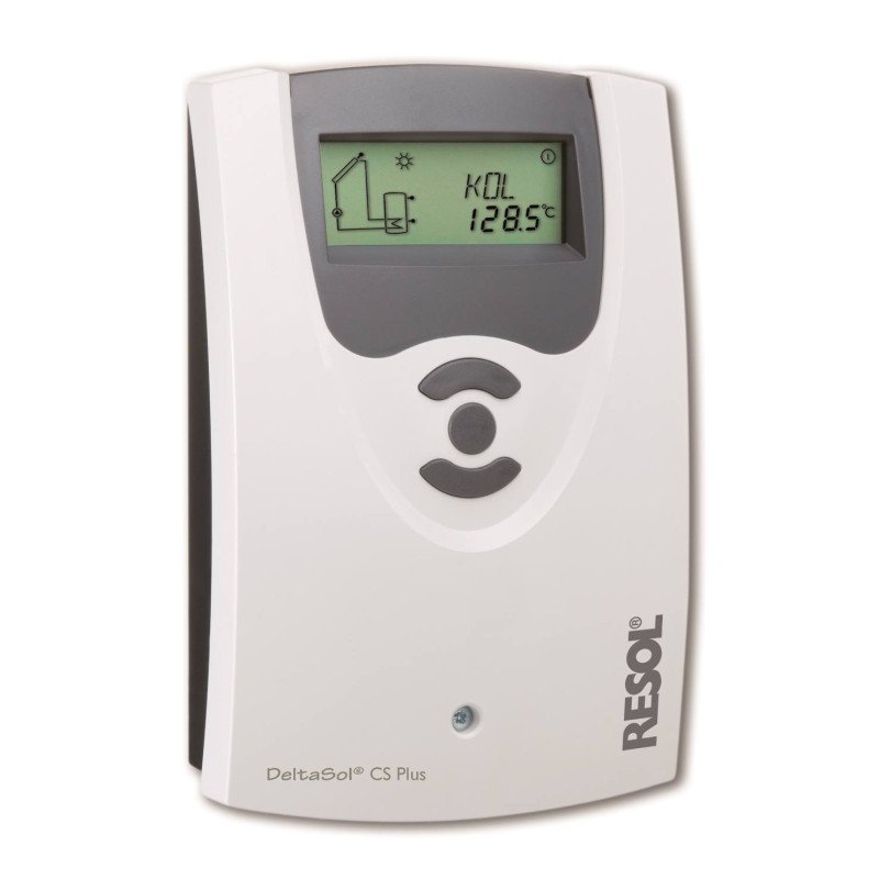 Régulateur solaire DeltaSol® CS Plus – offre complète, Spécialiste en pompes à haut rendement ! 4 sondes Pt1000 (2 x FKP6, 2 x FrP6) incluses