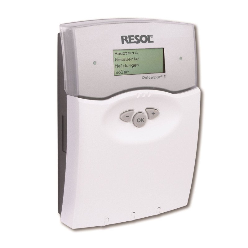 Régulateur différentiel de température Resol Deltasol E, fourni avec 6 sondes Pt1000 (2xFKP6, 4 x FRP6)