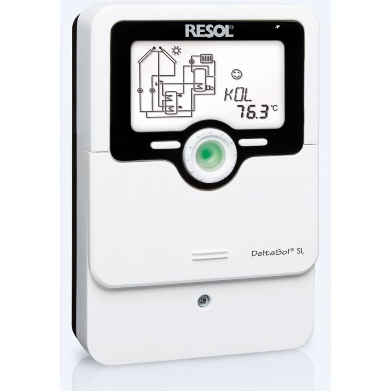 Régulateur solaire DeltaSol ® SL, offre complète 4 sondes Pt1000 (2 x FKP6, 2 x FRP6) incluses