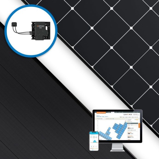 Panneau solaire SunPower® Maxeon® 6 - AC | 425Wc, Full Black, avec micro onduleur Enphase IQ7 A intégré