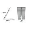 Extension mono panneau pour support UNIFIX 800 EGF