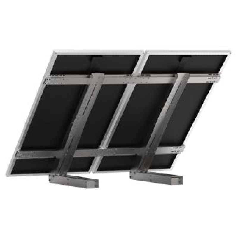 Support de fixation 2 panneaux sol et mur, gamme Evolutif Ground Fixing,  ajustable de 10° à 60°  UNIFIX 800 EGF  pour panneaux de largeur de 808 à 1200 mm et de longueur de 1200 à 2300 mm