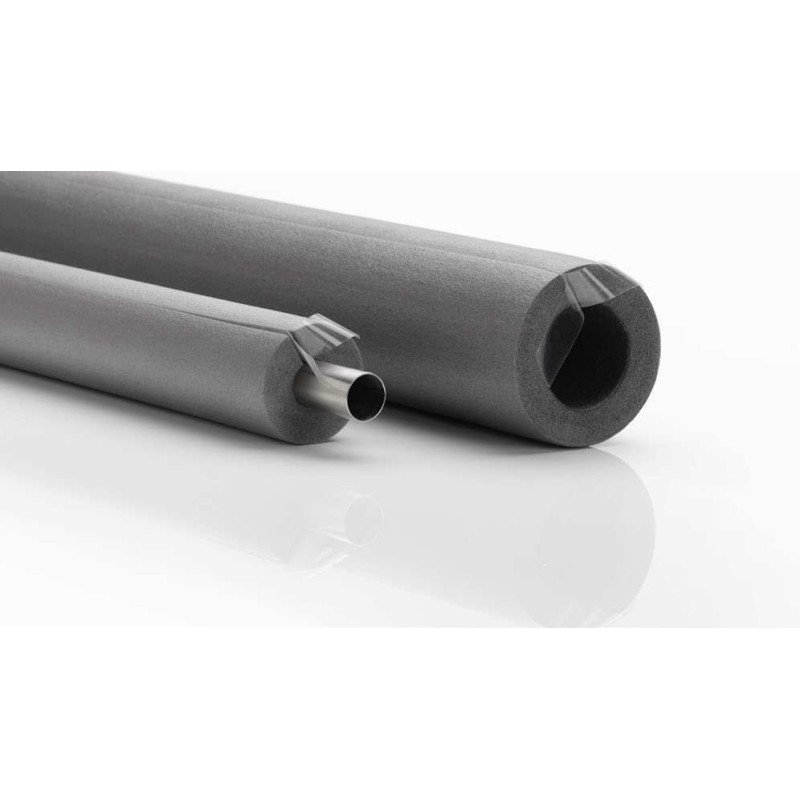                     CLIMAFLEX® naturefoam easy 9mm, manchon d'isolation thermique en mousse de polyéthylène préfendu équipé d’une fermeture auto-adhésive sur les deux faces, pour tuyaux de chauffage et d'eau chaude sanitaire