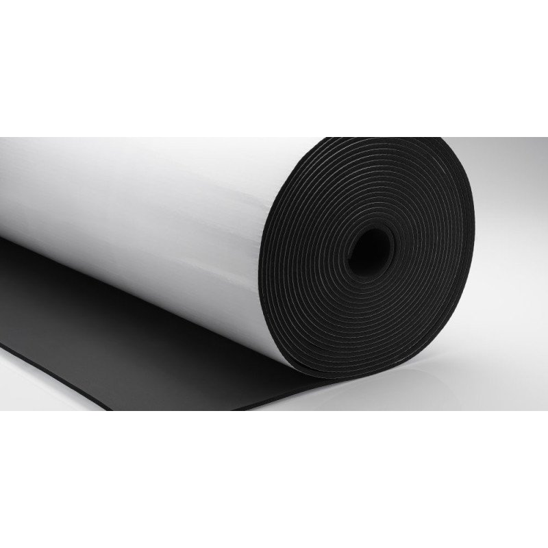                     INSUL-ROLL (xt) rouleau d'isolation thermique souple en mousse à cellules fermées à base de caoutchouc doté d’une face auto-adhésive, pour tuyaux de chauffage et d'eau chaude sanitaire
