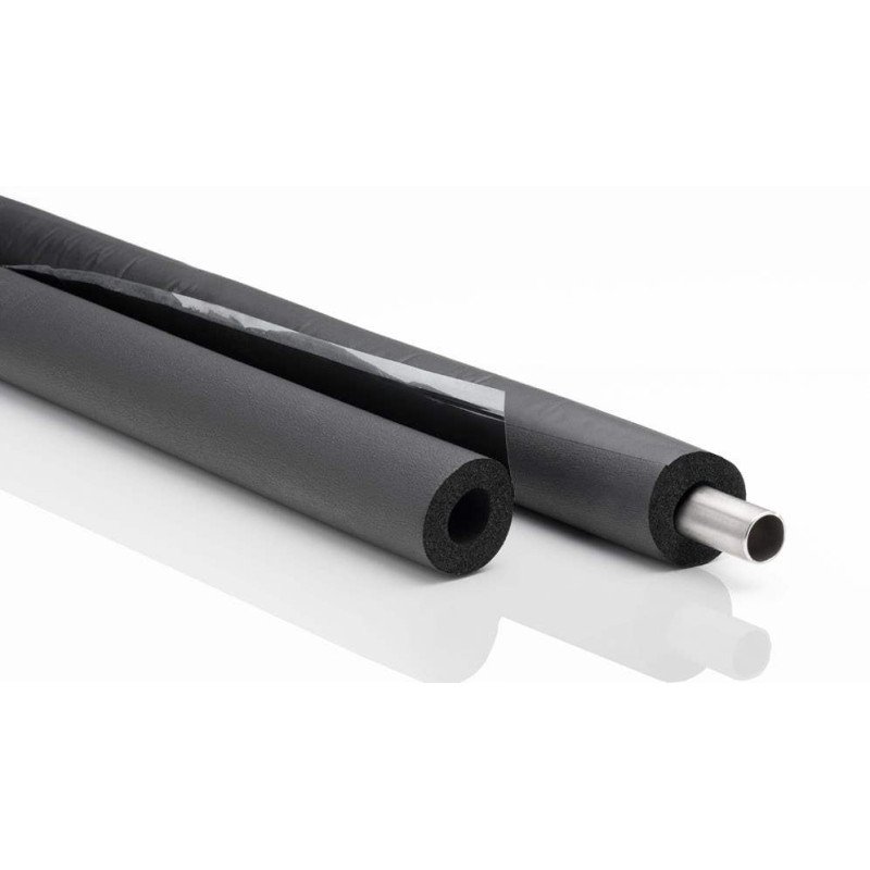                     INSUL-TUBE® L 25 mm, manchon d'isolation thermique souple en mousse à cellules fermées à base de caoutchouc fendu avec bande adhésive de recouvrement, pour tuyaux de chauffage et d'eau chaude sanitaire