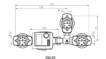 Set de pompe pour le maintien de la température de retour avec soupape de régulation thermique